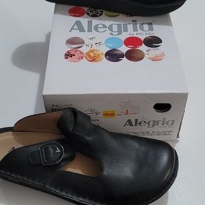 Alegria Black Classic Slip On Women's Shoes